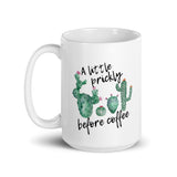 Prickly before Coffee mug